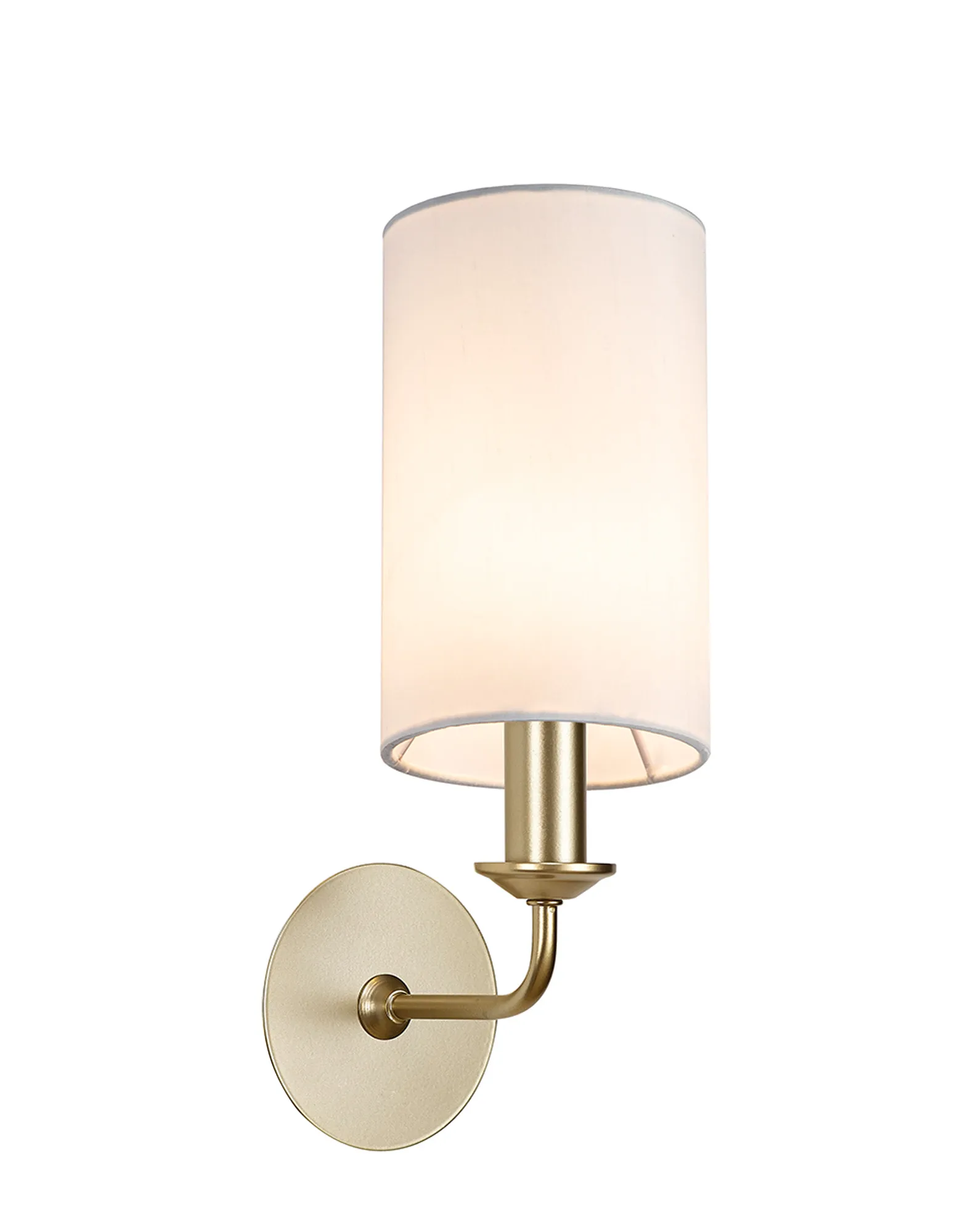 DK0943  Banyan Wall Lamp 1 Light Champagne Gold; White